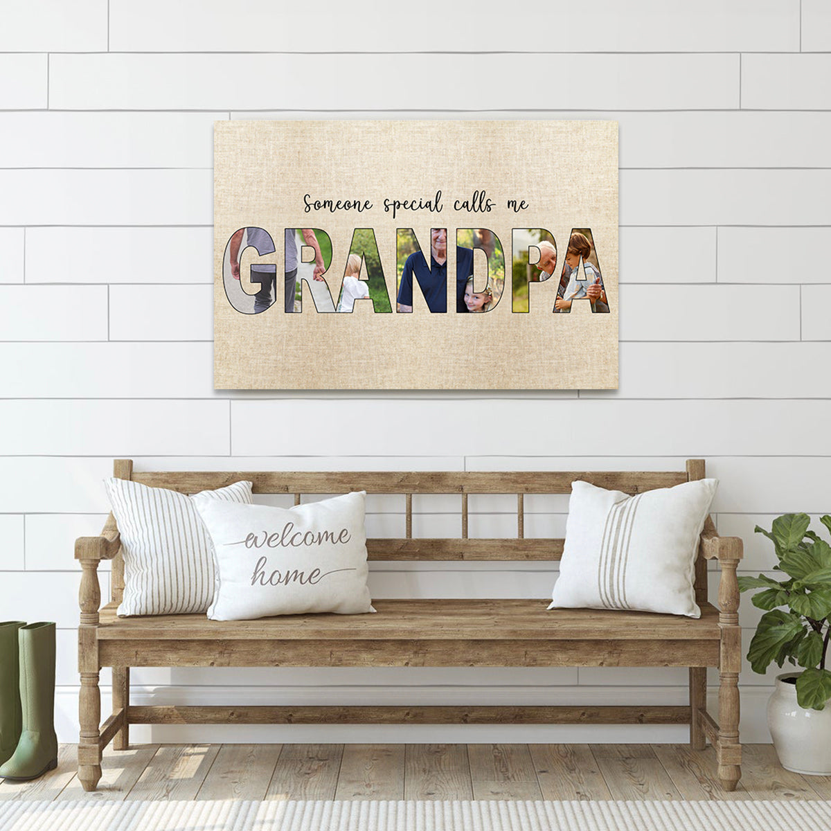 Our Grandpa/Grandma Rocks - Personalized Poster/Wrapped Canvas