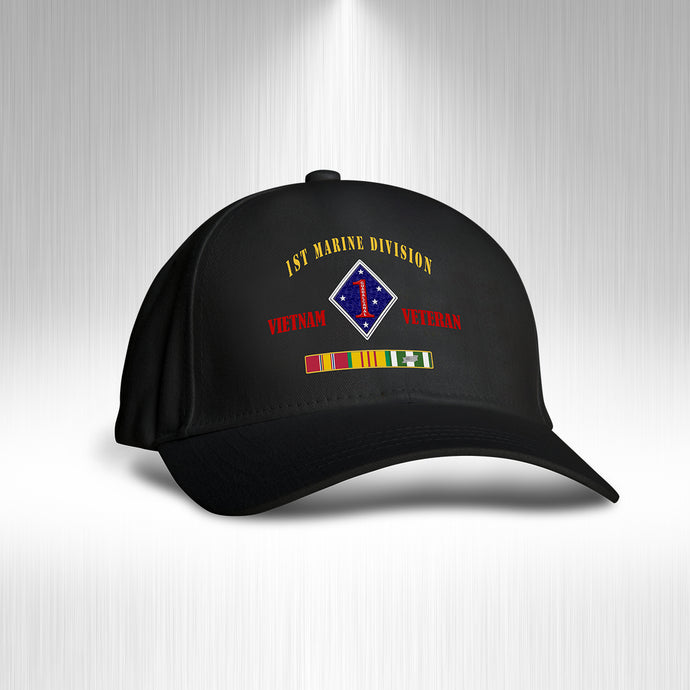 1ST MARINE DIVISION EMBROIDERED HAT