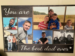 You Are The Best Dad Ever - Custom Photo Premium Canvas, Poster