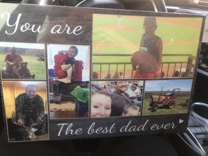 You Are The Best Dad Ever - Custom Photo Premium Canvas, Poster