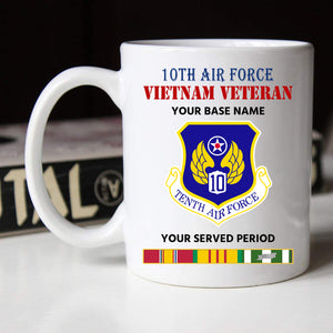 10TH AIR FORCE BLACK WHITE 11oz 15oz COFFEE MUG