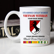Load image into Gallery viewer, 11TH ARMORED CAVALRY REGIMENT BLACK WHITE 11oz 15oz COFFEE MUG