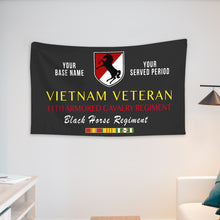 Load image into Gallery viewer, 11TH ARMORED CAVALRY REGIMENT WALL FLAG VERTICAL HORIZONTAL 36 x 60 INCHES WALL FLAG