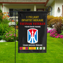 Load image into Gallery viewer, 11TH LIGHT INFANTRY BRIGADE DOUBLE-SIDED PRINTED 12&quot;x18&quot; GARDEN FLAG