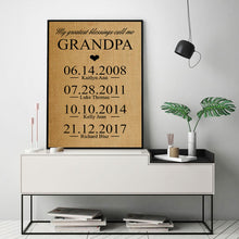 Load image into Gallery viewer, Personalized Gift for Grandma - Premium Canvas, Poster