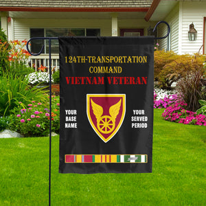 124TH TRANSPORTATION COMMAND - Double Sided 30"x40" Flag