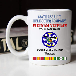 134TH ASSAULT HELICOPTER COMPANY BLACK WHITE 11oz 15oz COFFEE MUG