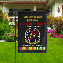 Load image into Gallery viewer, 14TH AERIAL PORT SQUADRON DOUBLE-SIDED PRINTED 12&quot;x18&quot; GARDEN FLAG