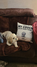Load image into Gallery viewer, This Is Our Couch Dog Personalized Canvas Pillow (Insert Included)