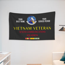 Load image into Gallery viewer, 1876TH COMMUNICATIONS SQUADRON WALL FLAG VERTICAL HORIZONTAL 36 x 60 INCHES WALL FLAG