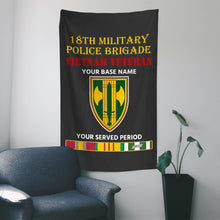 Load image into Gallery viewer, 18TH MILITARY POLICE BRIGADE WALL FLAG VERTICAL HORIZONTAL 36 x 60 INCHES WALL FLAG