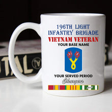 Load image into Gallery viewer, 196TH LIGHT INFANTRY BRIGADE BLACK WHITE 11oz 15oz COFFEE MUG