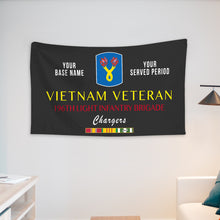 Load image into Gallery viewer, 196TH LIGHT INFANTRY BRIGADE WALL FLAG VERTICAL HORIZONTAL 36 x 60 INCHES WALL FLAG