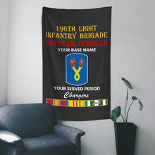 Load image into Gallery viewer, 196TH LIGHT INFANTRY BRIGADE WALL FLAG VERTICAL HORIZONTAL 36 x 60 INCHES WALL FLAG