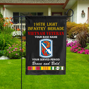 198TH LIGHT INFANTRY BRIGADE DOUBLE-SIDED PRINTED 12"x18" GARDEN FLAG