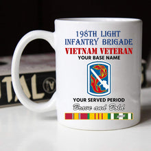 Load image into Gallery viewer, 198TH LIGHT INFANTRY BRIGADE BLACK WHITE 11oz 15oz COFFEE MUG