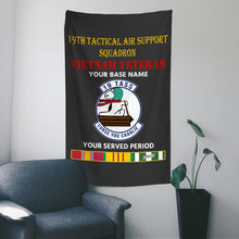 Load image into Gallery viewer, 19TH TACTICAL AIR SUPPORT SQUADRON WALL FLAG VERTICAL HORIZONTAL 36 x 60 INCHES WALL FLAG