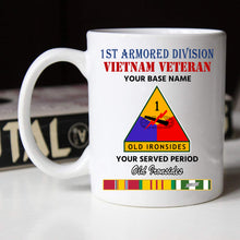 Load image into Gallery viewer, 1ST ARMORED DIVISION BLACK WHITE 11oz 15oz COFFEE MUG