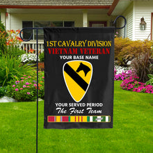 Load image into Gallery viewer, 1ST CAVALRY DIVISION DOUBLE-SIDED PRINTED 12&quot;x18&quot; GARDEN FLAG