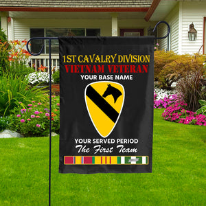 1ST CAVALRY DIVISION DOUBLE-SIDED PRINTED 12"x18" GARDEN FLAG