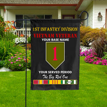 Load image into Gallery viewer, 1ST INFANTRY DIVISION DOUBLE-SIDED PRINTED 12&quot;x18&quot; GARDEN FLAG