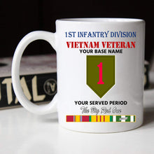 Load image into Gallery viewer, 1ST INFANTRY DIVISION BLACK WHITE 11oz 15oz COFFEE MUG