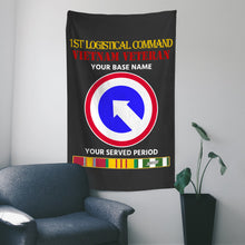 Load image into Gallery viewer, 1ST LOGISTICAL COMMAND WALL FLAG VERTICAL HORIZONTAL 36 x 60 INCHES WALL FLAG