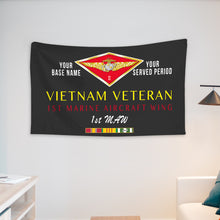 Load image into Gallery viewer, 1ST MARINE AIRCRAFT WING WALL FLAG VERTICAL HORIZONTAL 36 x 60 INCHES WALL FLAG