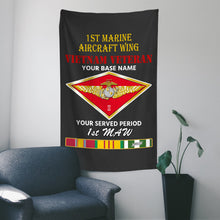 Load image into Gallery viewer, 1ST MARINE AIRCRAFT WING WALL FLAG VERTICAL HORIZONTAL 36 x 60 INCHES WALL FLAG