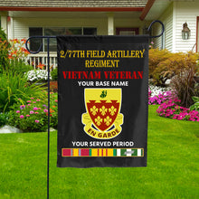 Load image into Gallery viewer, 2 77TH FIELD ARTILLERY REGIMENT DOUBLE-SIDED PRINTED 12&quot;x18&quot; GARDEN FLAG