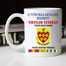 Load image into Gallery viewer, 2 77TH FIELD ARTILLERY REGIMENT BLACK WHITE 11oz 15oz COFFEE MUG