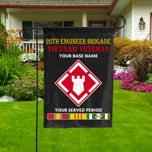 Load image into Gallery viewer, 20TH ENGINEER BRIGADE DOUBLE-SIDED PRINTED 12&quot;x18&quot; GARDEN FLAG