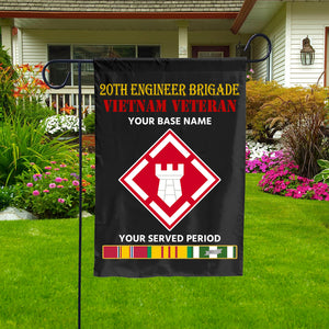 20TH ENGINEER BRIGADE DOUBLE-SIDED PRINTED 12"x18" GARDEN FLAG