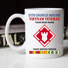 Load image into Gallery viewer, 20TH ENGINEER BRIGADE BLACK WHITE 11oz 15oz COFFEE MUG