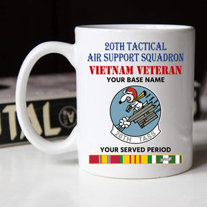 20TH TACTICAL AIR SUPPORT SQUADRON BLACK WHITE 11oz 15oz COFFEE MUG