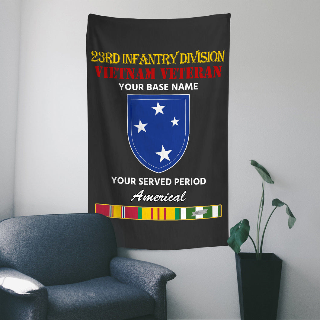 23RD INFANTRY DIVISION WALL FLAG VERTICAL HORIZONTAL 36 x 60 INCHES WALL FLAG