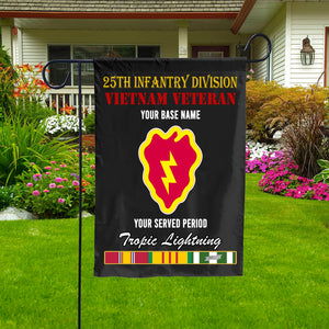 25TH INFANTRY DIVISION DOUBLE-SIDED PRINTED 12"x18" GARDEN FLAG