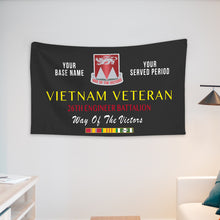 Load image into Gallery viewer, 26TH ENGINEER BATTALION WALL FLAG VERTICAL HORIZONTAL 36 x 60 INCHES WALL FLAG