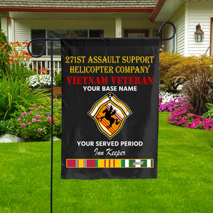 271ST ASSAULT SUPPORT HELICOPTER DOUBLE-SIDED PRINTED 12"x18" GARDEN FLAG