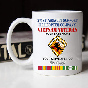 271ST ASSAULT SUPPORT HELICOPTER BLACK WHITE 11oz 15oz COFFEE MUG