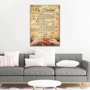 Personalize Perfect Gift For Husband - Premium Canvas, Poster
