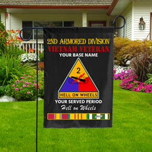 Load image into Gallery viewer, 2ND ARMORED DIVISION DOUBLE-SIDED PRINTED 12&quot;x18&quot; GARDEN FLAG