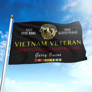 2ND BATTALION, 7TH CAVALRY REGIMENT - Double Sided 30"x40" Flag