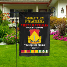 Load image into Gallery viewer, 2ND BATTALION 94TH ARTILLERY DOUBLE-SIDED PRINTED 12&quot;x18&quot; GARDEN FLAG