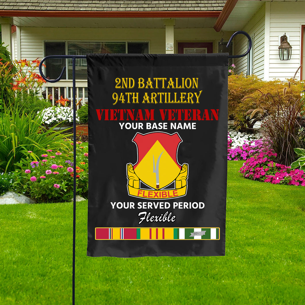 2ND BATTALION 94TH ARTILLERY DOUBLE-SIDED PRINTED 12