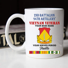 Load image into Gallery viewer, 2ND BATTALION 94TH ARTILLERY BLACK WHITE 11oz 15oz COFFEE MUG