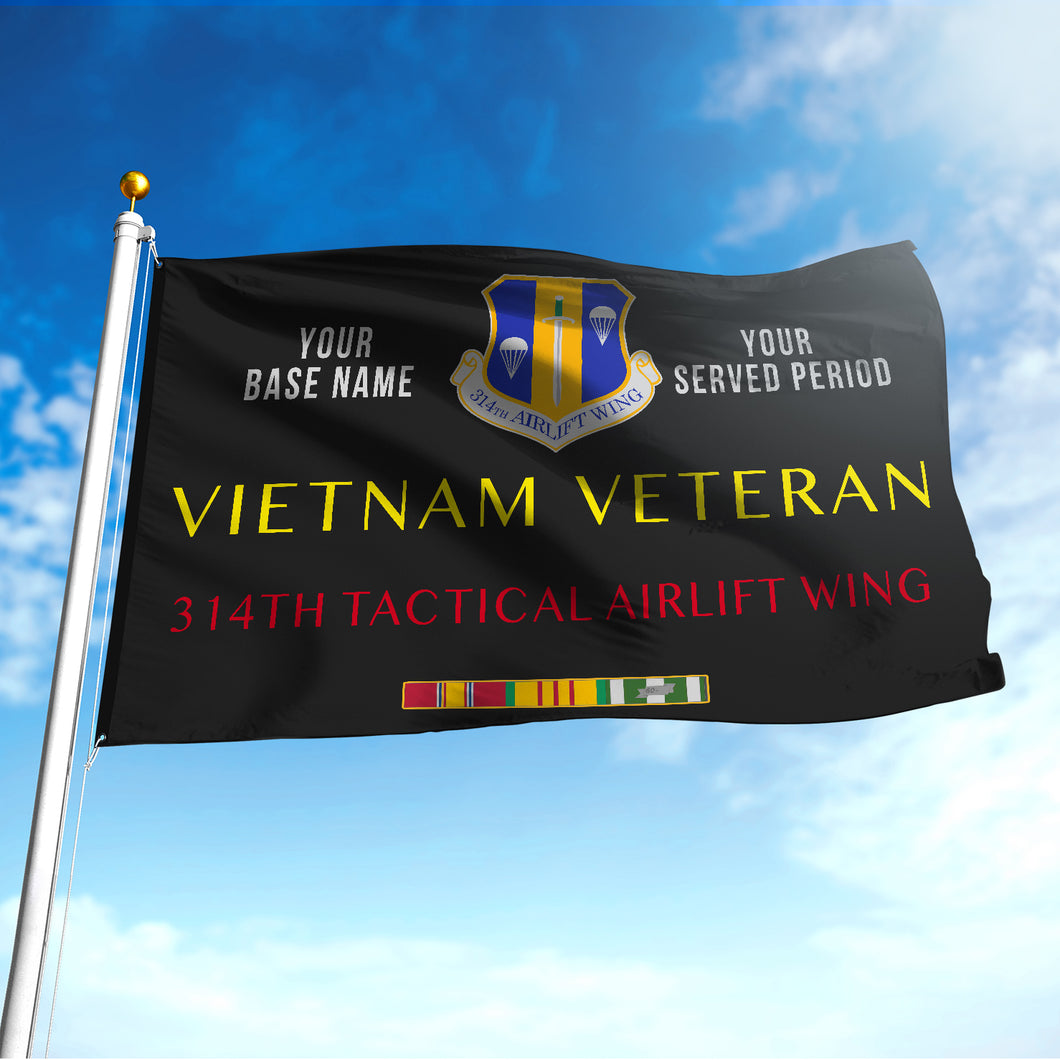 314TH TACTICAL AIRLIFT WING FLAG DOUBLE-SIDED PRINTED 30