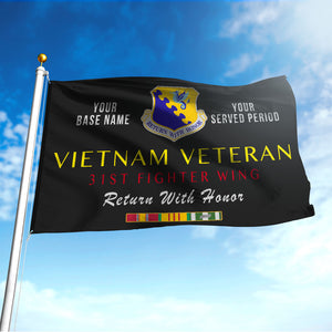 31ST FIGHTER WING - Double Sided 30"x40" Flag