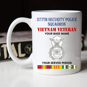 377TH SECURITY POLICE SQUADRON BLACK WHITE 11oz 15oz COFFEE MUG