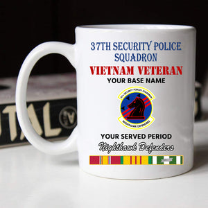 37TH SECURITY POLICE SQUADRON BLACK WHITE 11oz 15oz COFFEE MUG